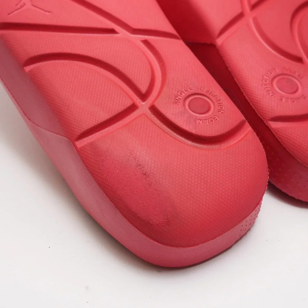 Jordan Red Slide Sandals Mens 11 Slip On Foam Pool Beach Casual